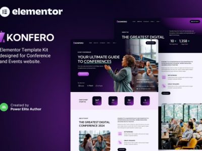 Konfero – Conference & Event Elementor Template Kit