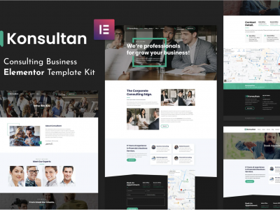 Konsultan Kit - Consulting Business Elementor Template Kit