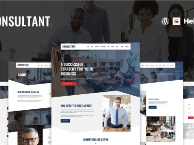 Konsultant - Consultancy Firm Elementor Template Kit