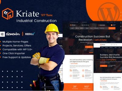 Kriate - Industrial Construction WordPress Theme