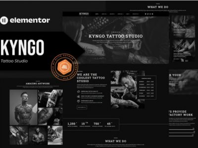 Kyngo - Tattoo Studio Elementor Template Kit