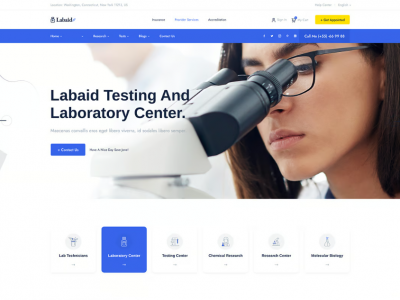 Labaid - Laboratory & Science Research WordPress T