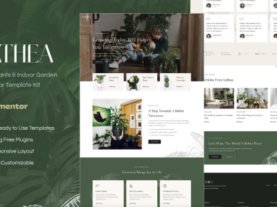 Lathea - Houseplants & Indoor Garden Elementor Template Kit