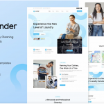 Launder - Laundry Service & Dry Cleaning Elementor Template Kit