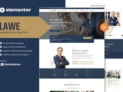 Lawe - Lawyer & Attorney Elementor Template Kit