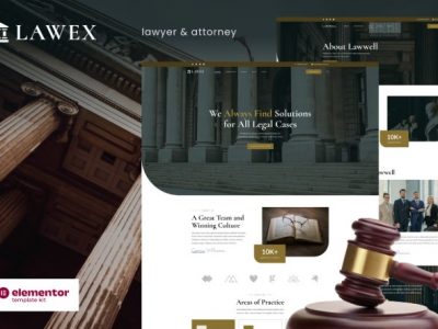 Lawex - Lawyer & Attorney Elementor Template Kit