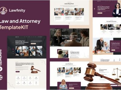 Lawfinity - Law & Attorney Elementor Template Kit