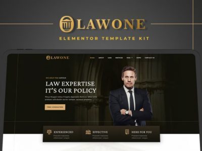 Lawone - Legal & Law Firm Elementor Template Kit