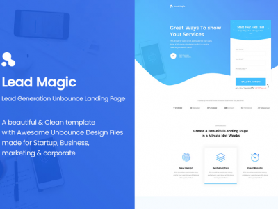 LeadMagic - Lead Generation Unbounce Landing Page