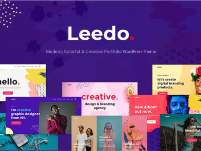 Leedo – Colorful & Creative Portfolio WP Theme