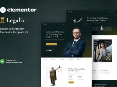 Legalix – Lawyer and Attorney Elementor Template Kit