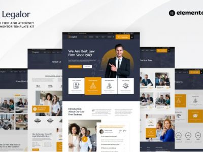 Legalor - Law Firm & Attorney Elementor Template Kit