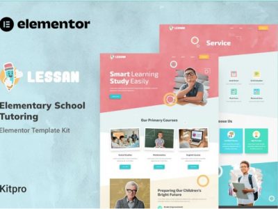 Lessan - Elementary School Tutoring Elementor Template Kit