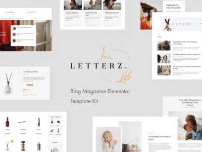 Letterz - Blog Magazine Elementor Template Kit