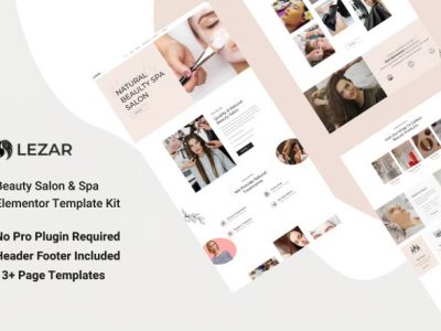 Lezar Beauty Salon & Spa Elementor Template Kit