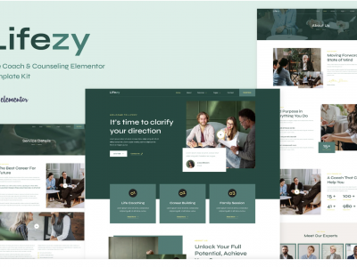 Lifezy - Life Coach & Counseling Elementor Template Kit