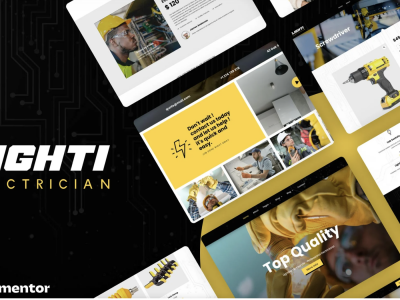 Lighti - Electrician Elementor Pro Template Kit