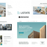 Listate - Real Estate & Property Listing Elementor Template Kit