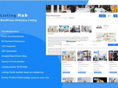 ListingHub - WordPress Business Directory Listing