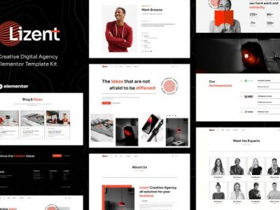 Lizent - Creative Digital Agency Elementor Template Kit