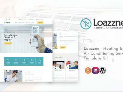 Loazzne - Heating & Air Conditioning Services Template Kit