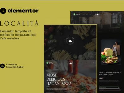 Località – Italian Restaurant & Cafe Elementor Template Kit