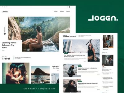 Logen - Lifestyle Blog Elementor Pro Template Kit