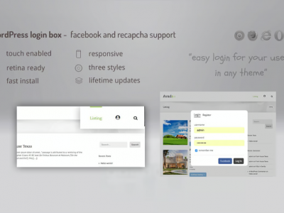 Login lightbox wordpress - easy login / register w