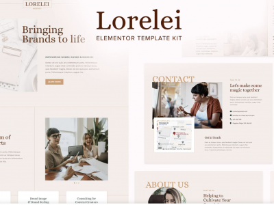 Lorelei - Feminine Business Elementor Template Kit