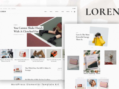 Loren - Blog & Magazine Elementor Template Kit
