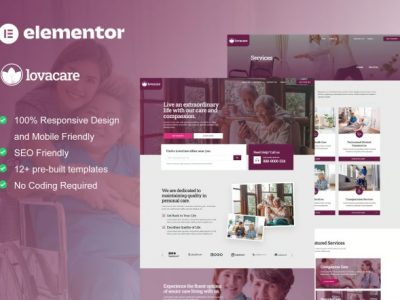 LovaCare - Senior Care Services Elementor Template Kit