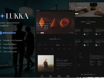 Lukka - Creative Agency Elementor Template Kit