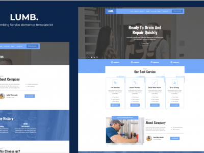 Lumb - Plumbing Service Elementor Template Kit