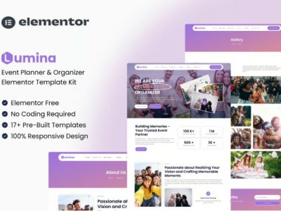 Lumina - Event Planner & Organizer Elementor Template Kit
