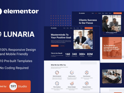 Lunaria - Multipurpose Business Elementor Template Kit