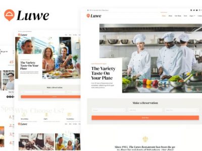 Luwe - Restaurant Elementor Template Kit