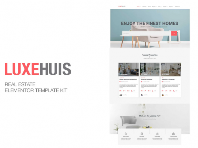 Luxehuis - Real Estate Elementor Template Kit