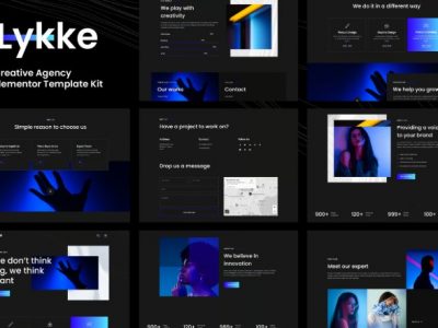 Lykke - Creative Agency Elementor Template Kit