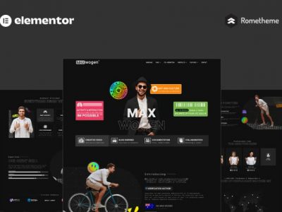 MAX - Content Creator Elementor Pro Full Site Template Kit