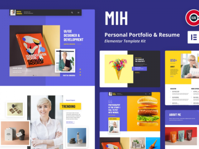 MIH - Personal Portfolio & Resume Template Kit