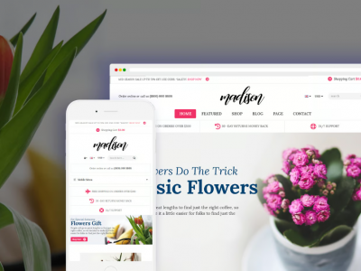 Madison - Flower, Plant, Natural Shopify 2.0 Theme