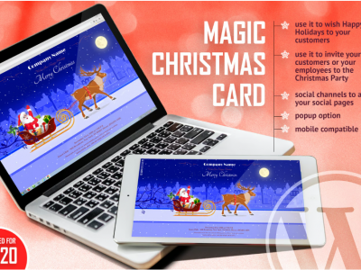 Magic Christmas Card With Animation - WP Plugin