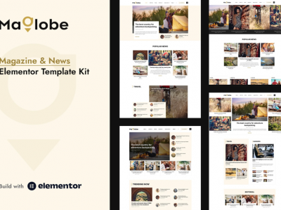 Maglobe - Magazine & News Elementor Template Kit