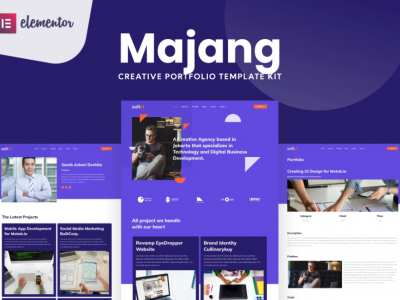 Majang - Personal Portfolio Elementor Template Kit