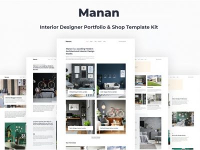 Manan - Interior Designer Elementor Template Kit