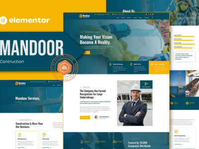 Mandoor - Construction Elementor Pro Template Kit