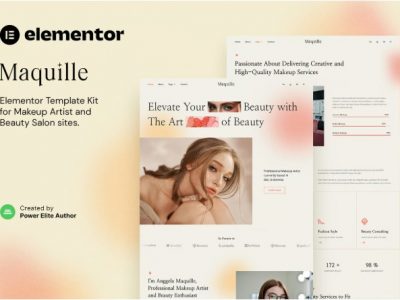 Maquille – Makeup Artist & Hair Stylist Elementor Template Kit