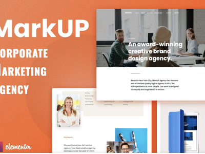 MarkUP - Corporate & Marketing Agency Elementor Template Kit