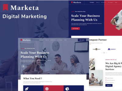 Marketa - Digital Agency Business Services Elementor Template Kit