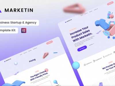 Marketin - Business Startup & Agency Elementor Template Kit